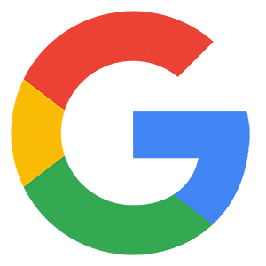 The image shows the Google logo, consisting of a stylized letter "G" incorporating red, blue, green, and yellow colors.